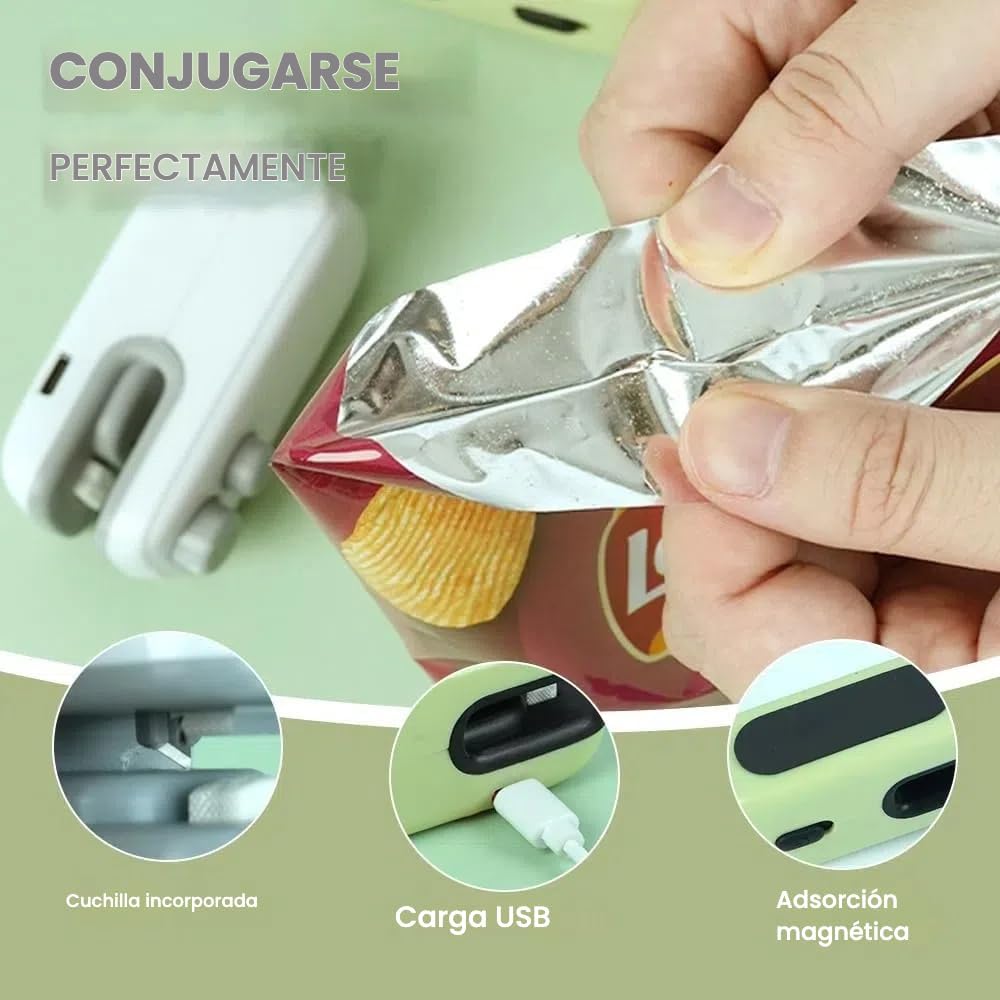 Sellador Rápido de Bolsas Verdes